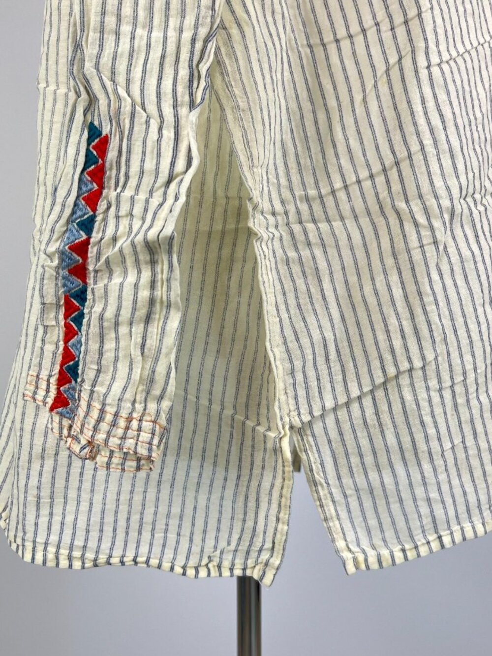 NWOT Johnny Was Stripe Embroidered Long Sleeves Tunic Blouse Top Size S - Picture 5 of 14